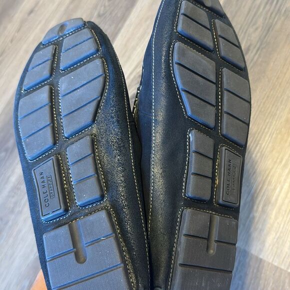 Cole Haan Grand OS Men’s Size‎ 9.5 M Suede Leather Black Driving Loafers main image 8